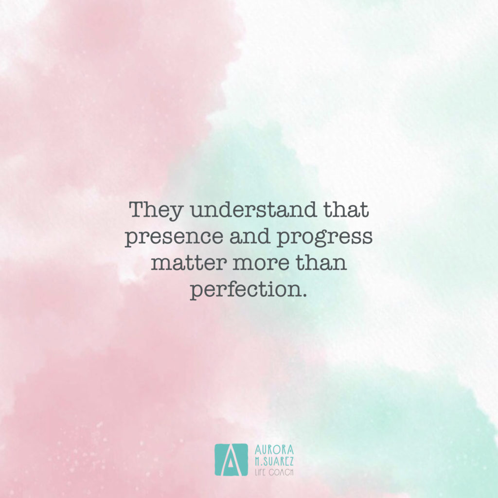 think progress over perfection