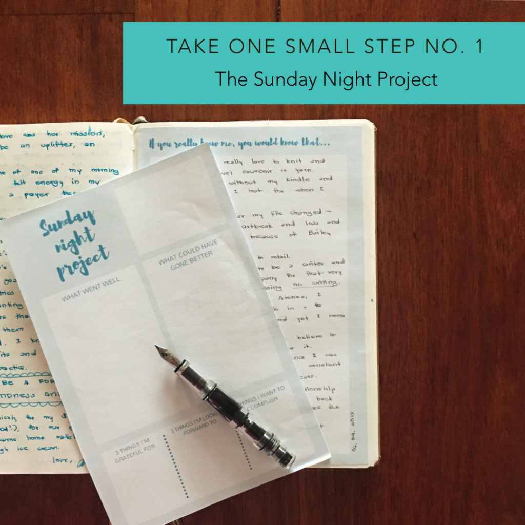 The Sunday Night Project #journaling #journal